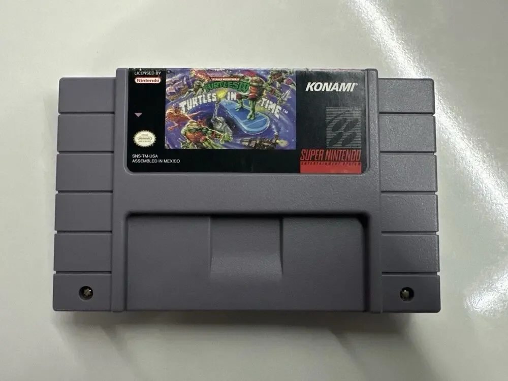 Teenage Mutant Ninja Turtles IV Turtles in Time Super Nintendo SNES Tested Retro